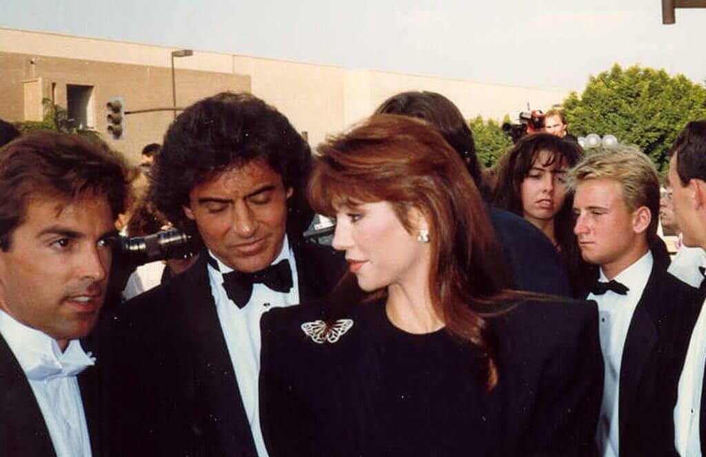 Victoria Principal with other Dallas actors