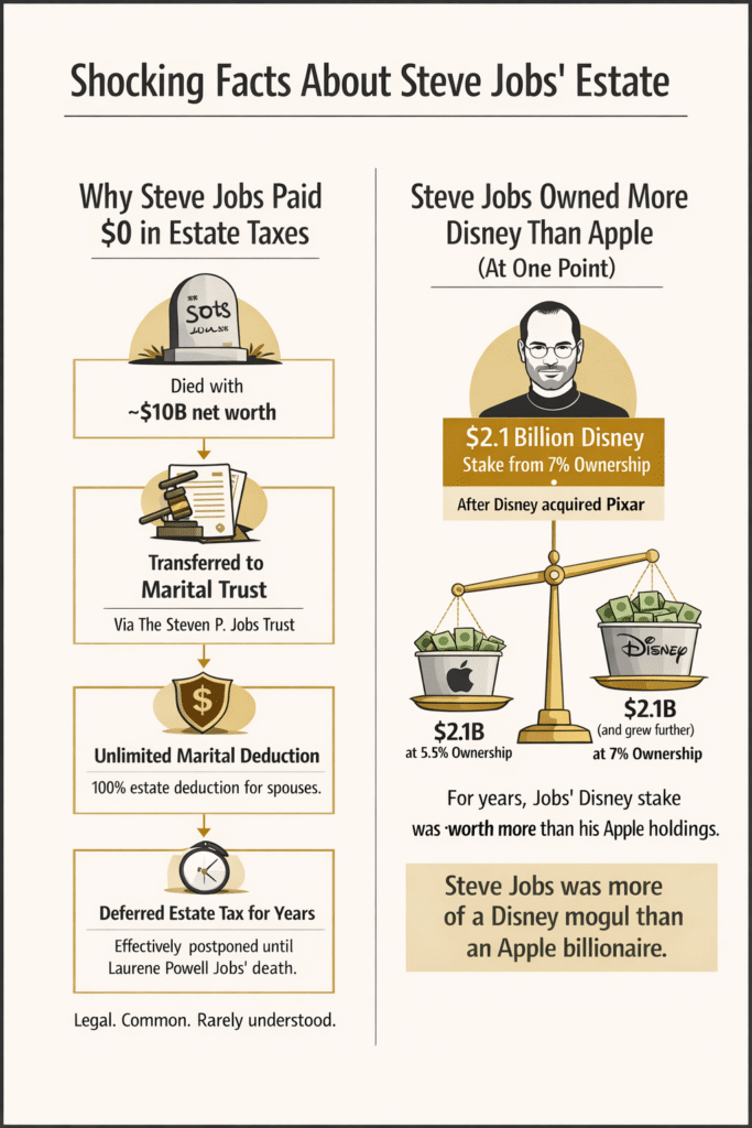 Steve Jobs’ $10B Fortune: Why His Widow Is Giving It Away 4 shocking facts about Steve Jobs estate